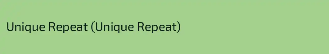 Unique Repeat (Unique Repeat)